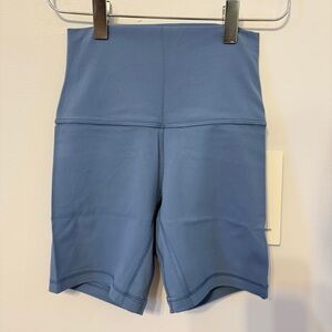 NWT Lululemon Align High-Rise Short 6" - Washed Denim Blue - Size 2 / XXS